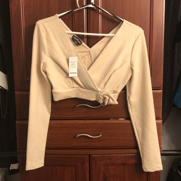 Suede Like Crop Top - Bebe